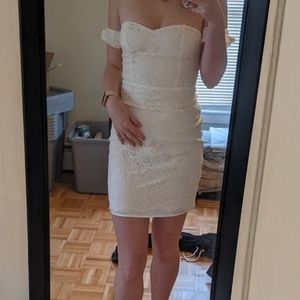 Off the shoulder mini dress